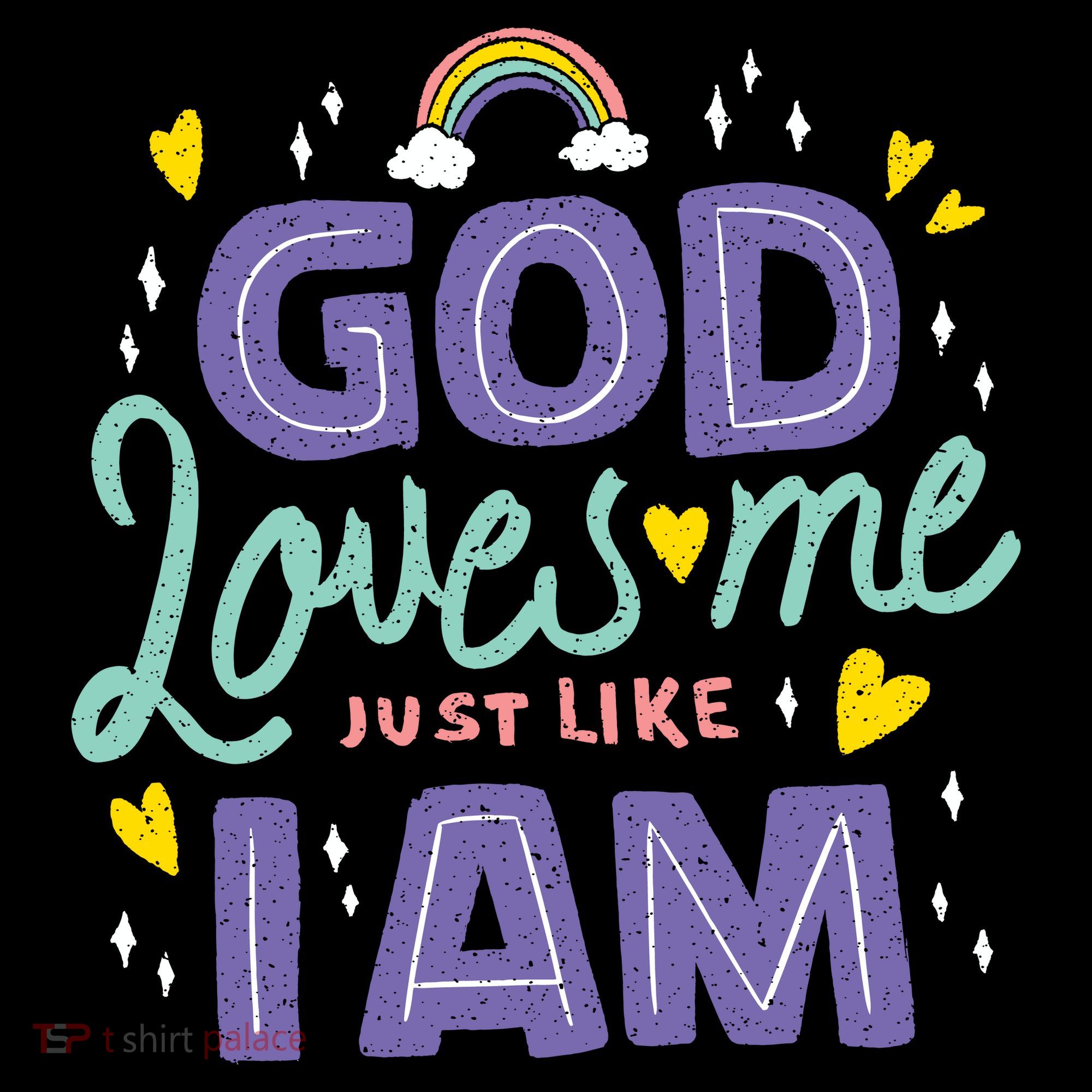 God Loves Me Just Like I Am Coffee Mug