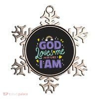 God Loves Me Just Like I Am Ornament thumb 0