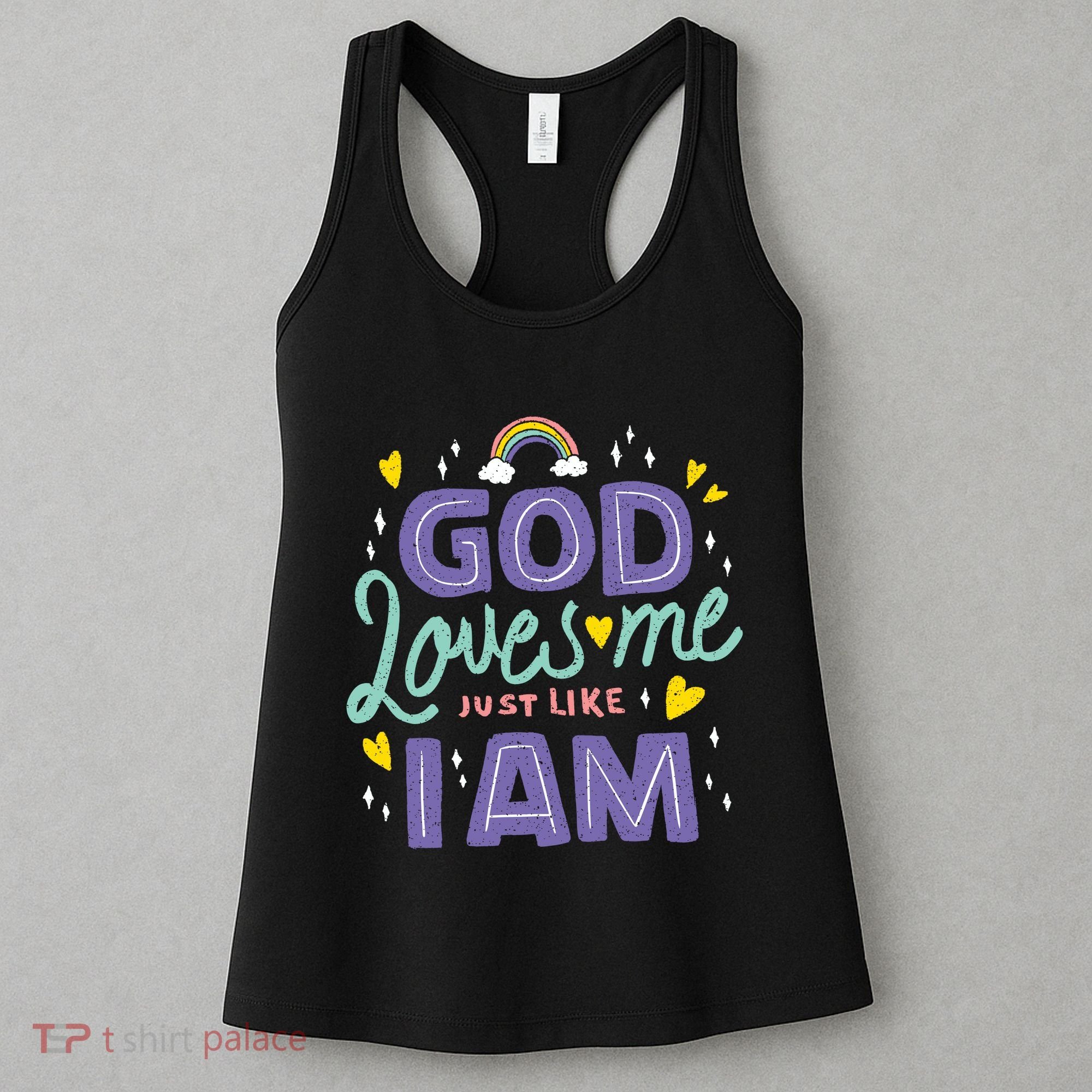 God Loves Me Just Like I Am Women's Tank Top