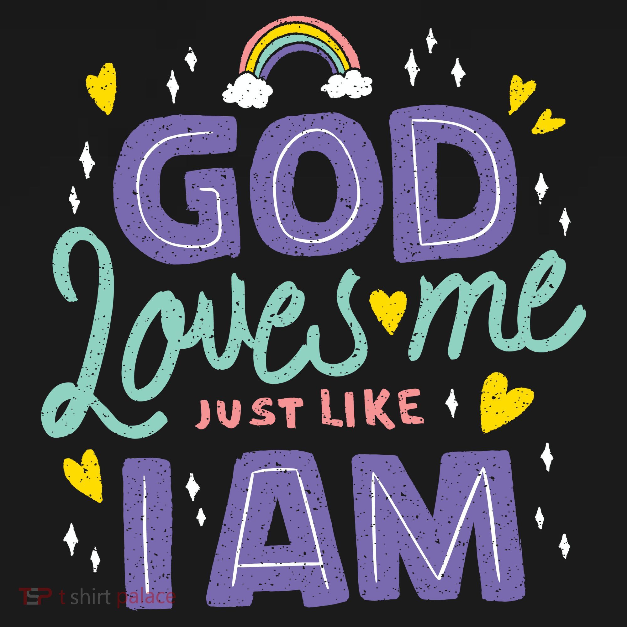 God Loves Me Just Like I Am Baby Bodysuit