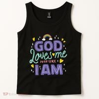 God Loves Me Just Like I Am Tank Top thumb 2
