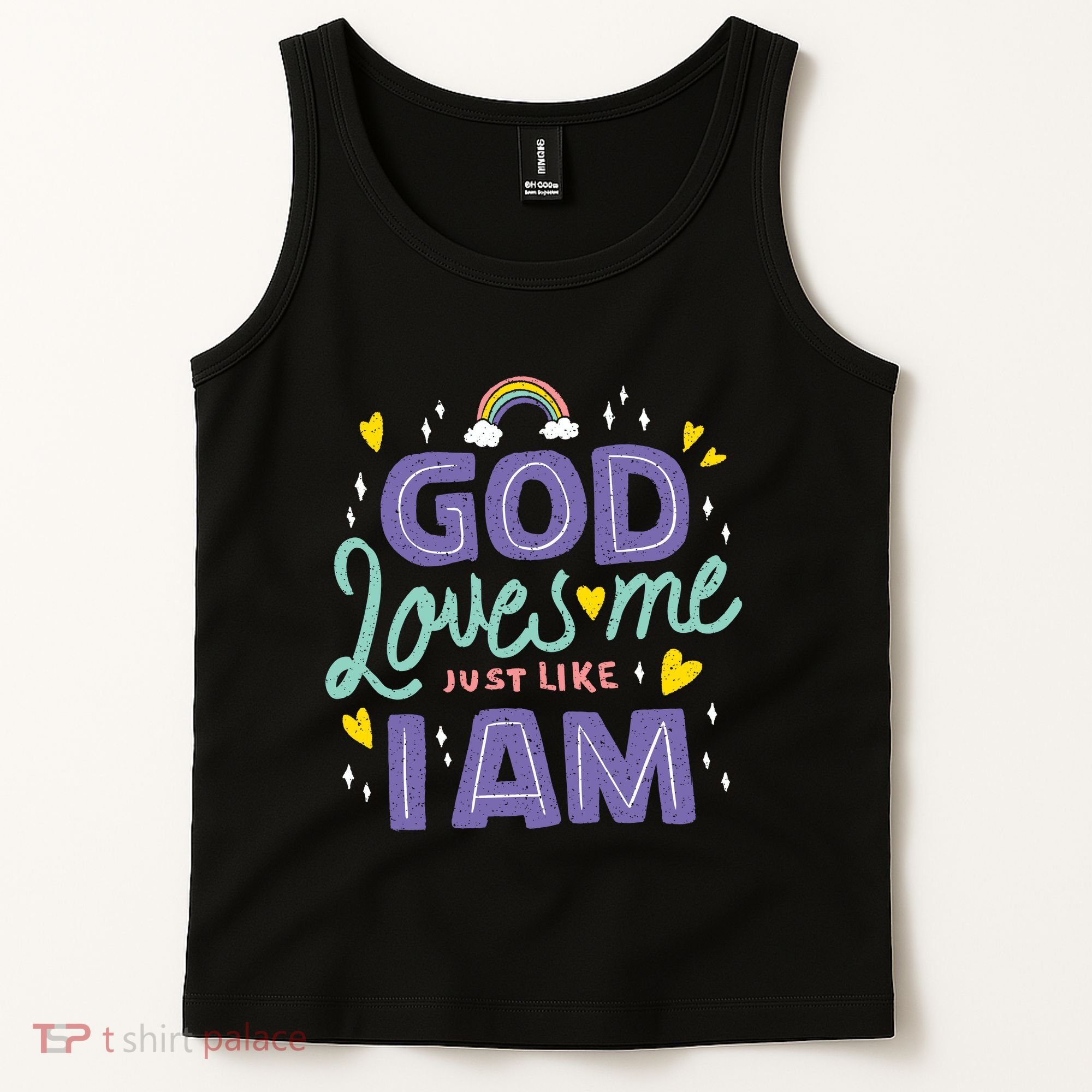 God Loves Me Just Like I Am Tank Top