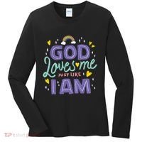 God Loves Me Just Like I Am Women's Long Sleeve Shirt thumb 0