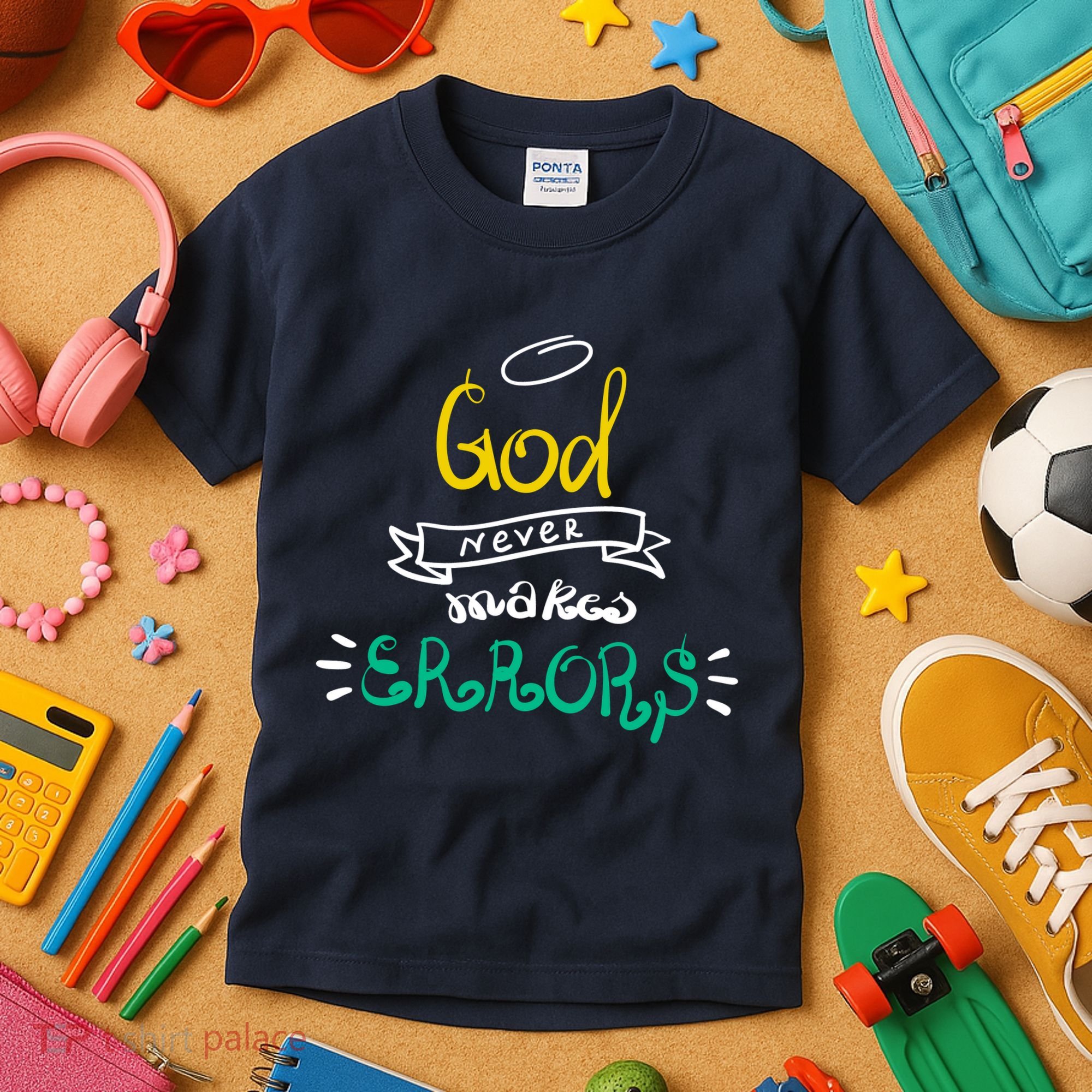 God Never Makes Errors Kids T-Shirt