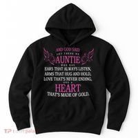 God Said Let There Be Auntie Hoodie thumb 0