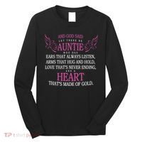 God Said Let There Be Auntie Long Sleeve Shirt thumb 0