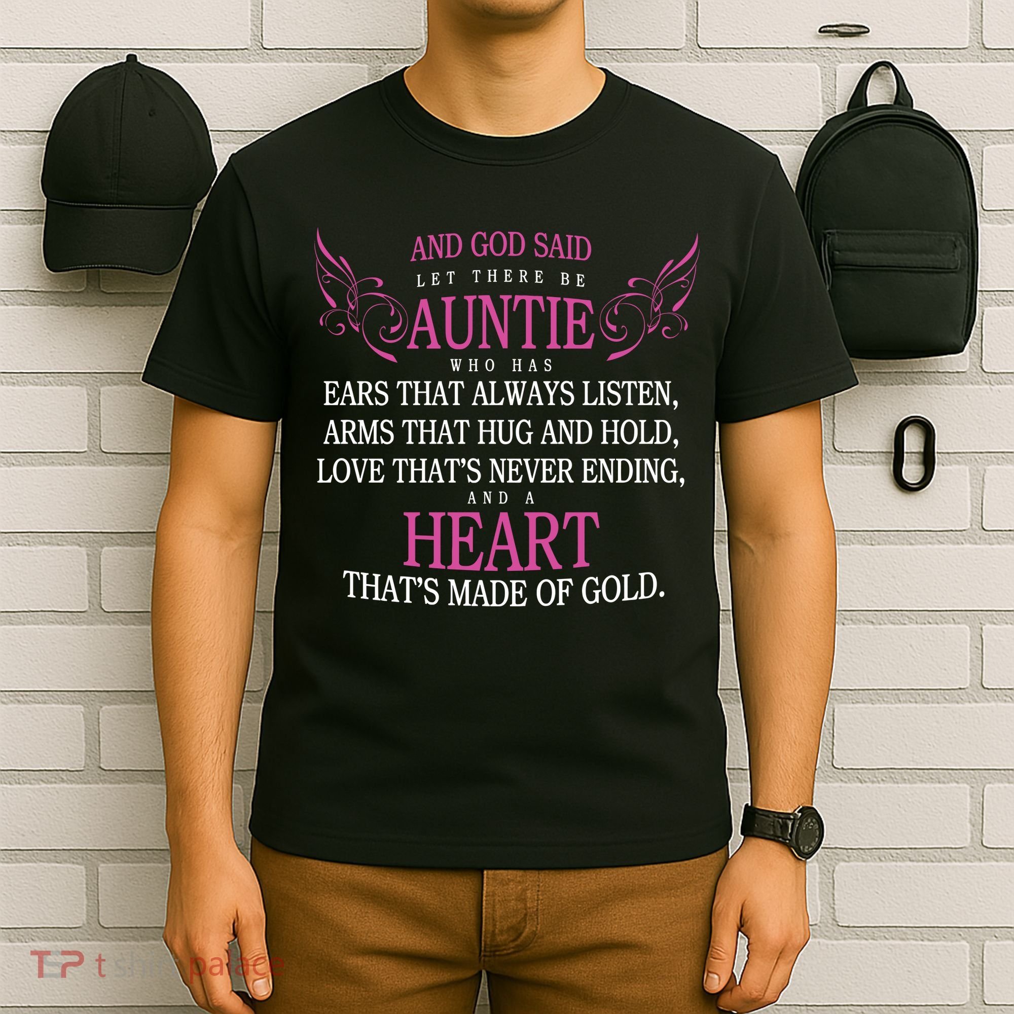 God Said Let There Be Auntie T-Shirt