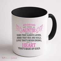 God Said Let There Be Auntie Coffee Mug thumb 1