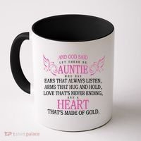 God Said Let There Be Auntie Coffee Mug thumb 0