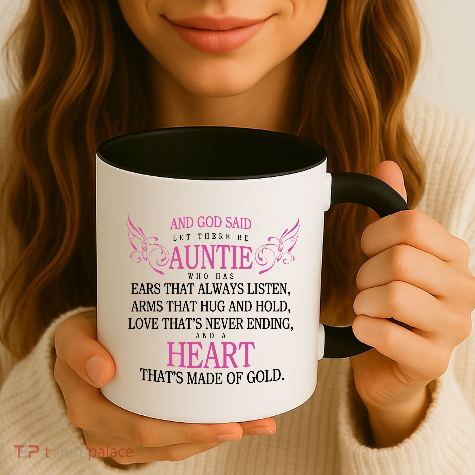 God Said Let There Be Auntie Coffee Mug