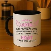 God Said Let There Be Auntie Coffee Mug thumb 4