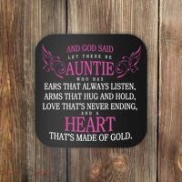 God Said Let There Be Auntie Coaster thumb 0