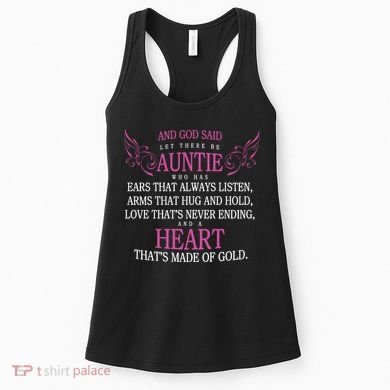 God Said Let There Be Auntie Women's Tank Top