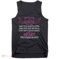 God Said Let There Be Auntie Tank Top thumb 0
