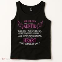 God Said Let There Be Auntie Tank Top thumb 2
