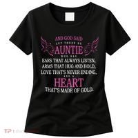 God Said Let There Be Auntie Women's T-Shirt thumb 0