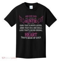 God Said Let There Be Auntie Kids T-Shirt thumb 0
