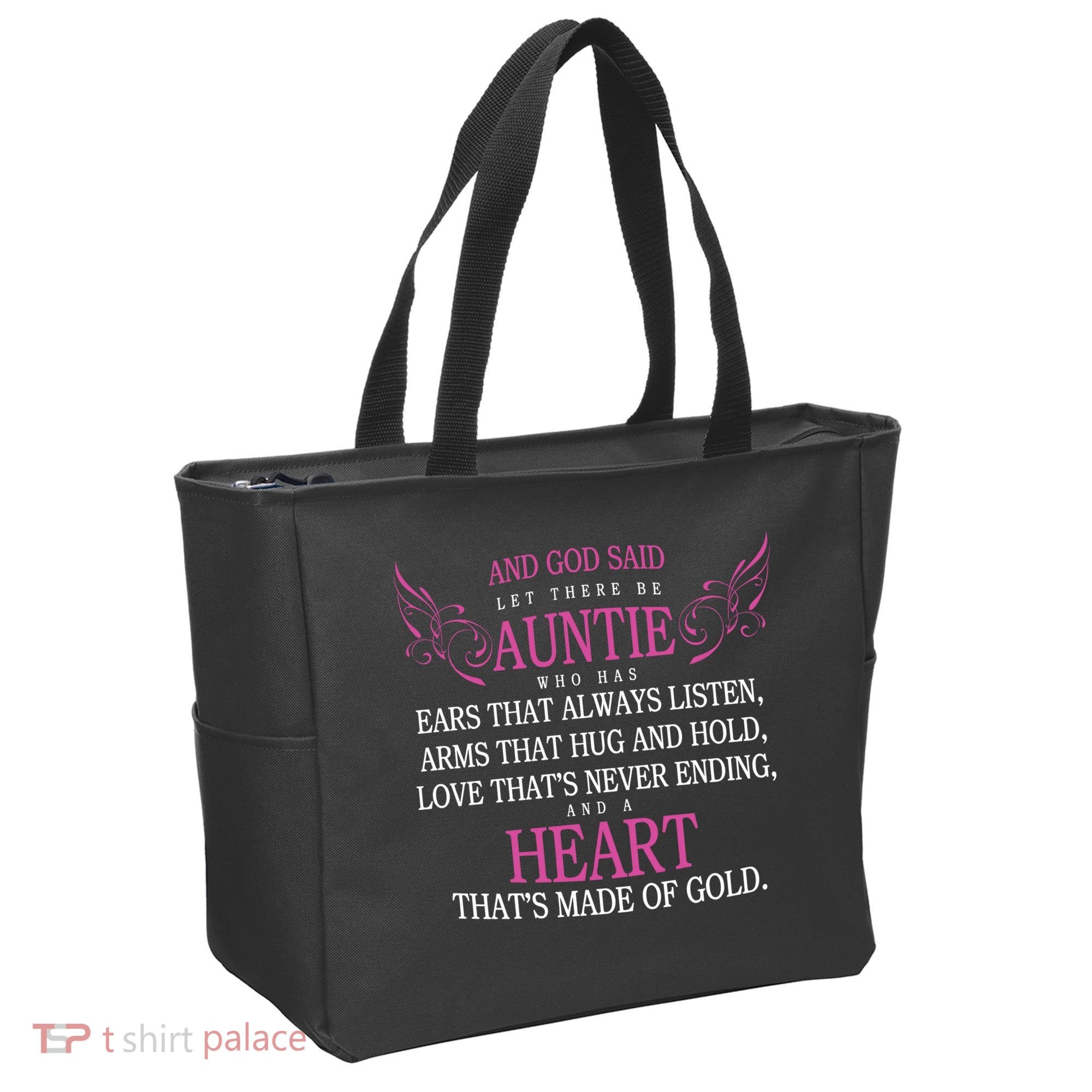 God Said Let There Be Auntie Tote Bag