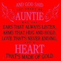 God Said Let There Be Auntie Santa Hat thumb 1