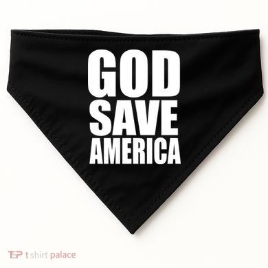 God Save America USA-Made Doggie Bandana