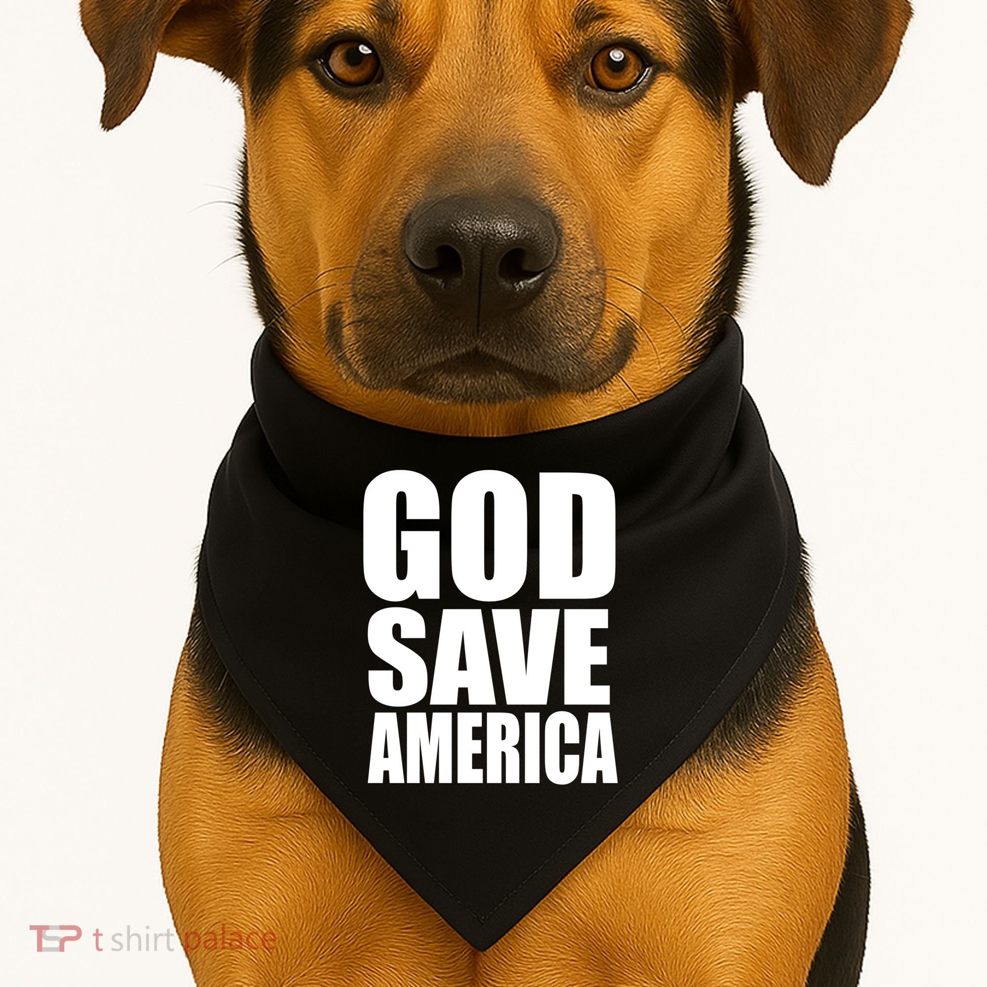 God Save America USA-Made Doggie Bandana