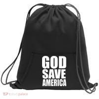 God Save America Sweatshirt Cinch Pack Bag thumb 0