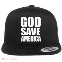 God Save America Flat Bill Trucker Hat thumb 0