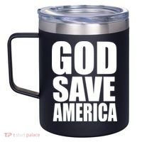 God Save America 12oz Stainless Steel Coffee Mug thumb 2