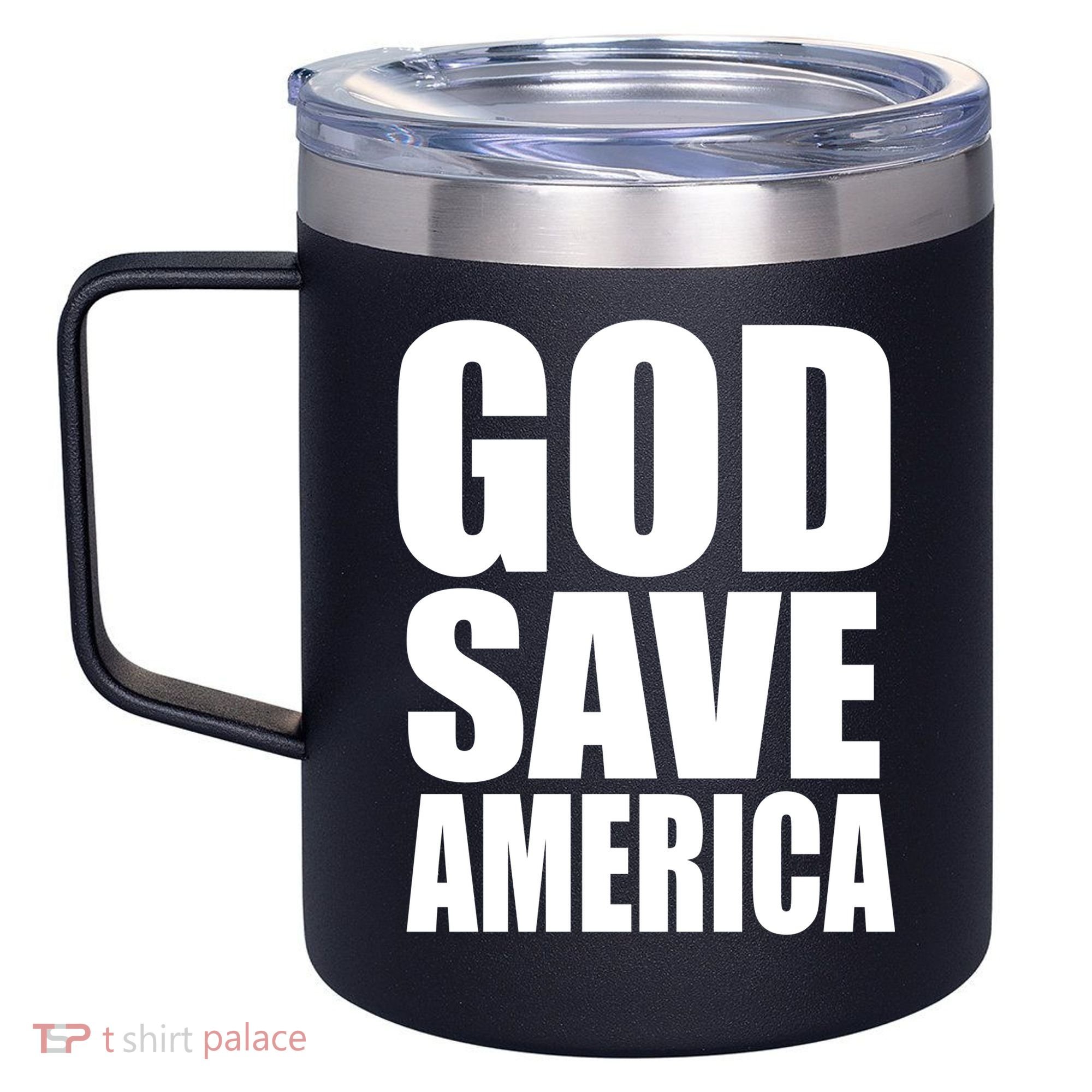 God Save America 12oz Stainless Steel Coffee Mug
