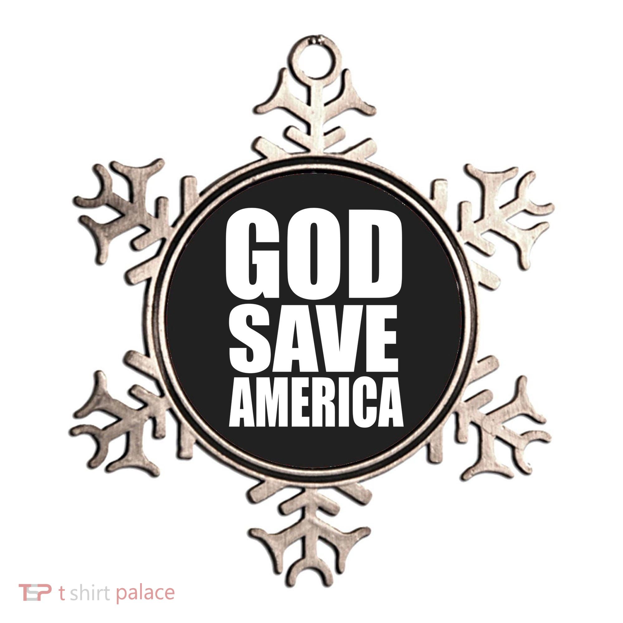 God Save America Ornament