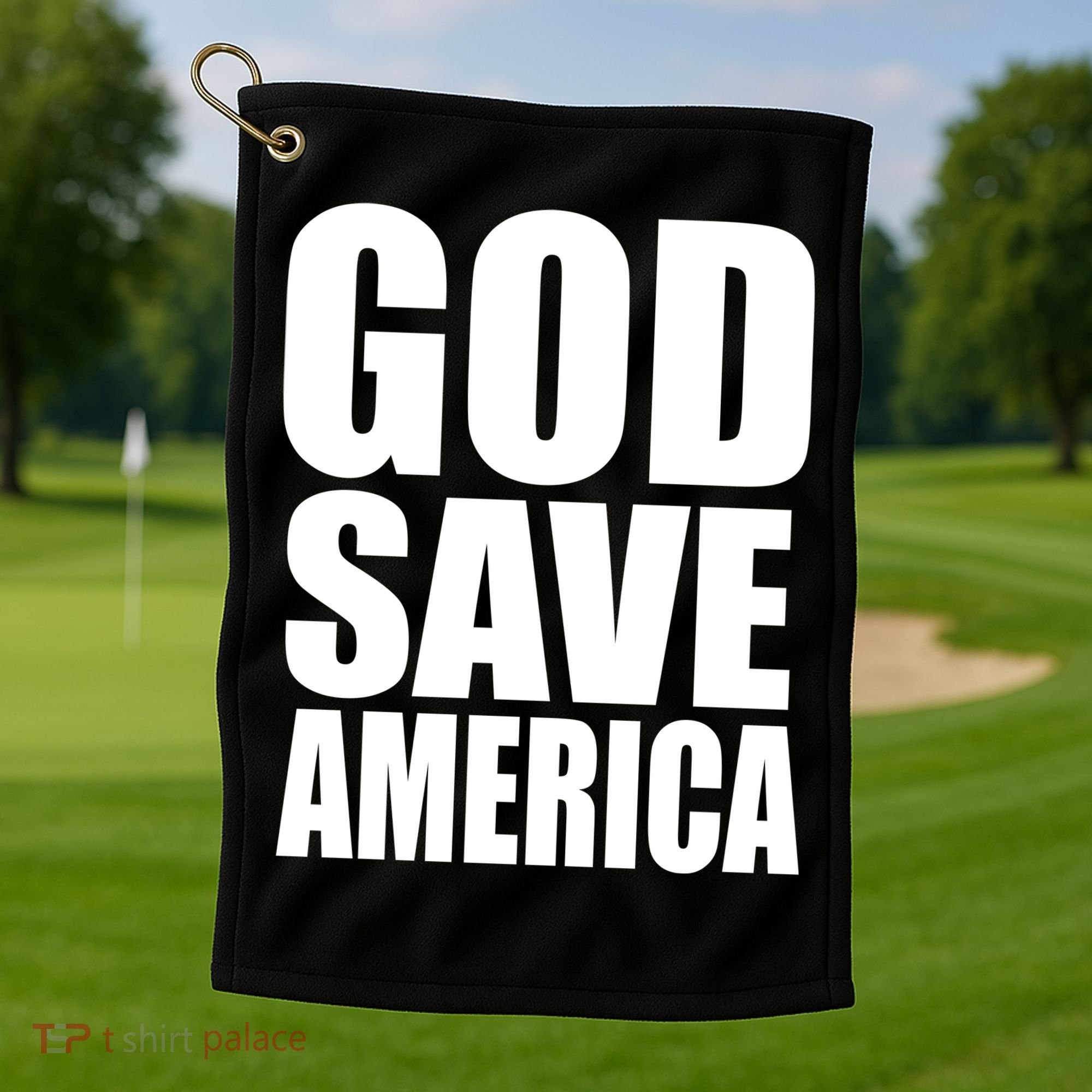 God Save America Golf Towel