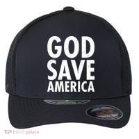 God Save America USA Religious Flexfit Unipanel Trucker Cap thumb 0