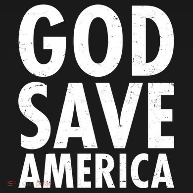 God Save America USA Religious Sustainable Bucket Hat