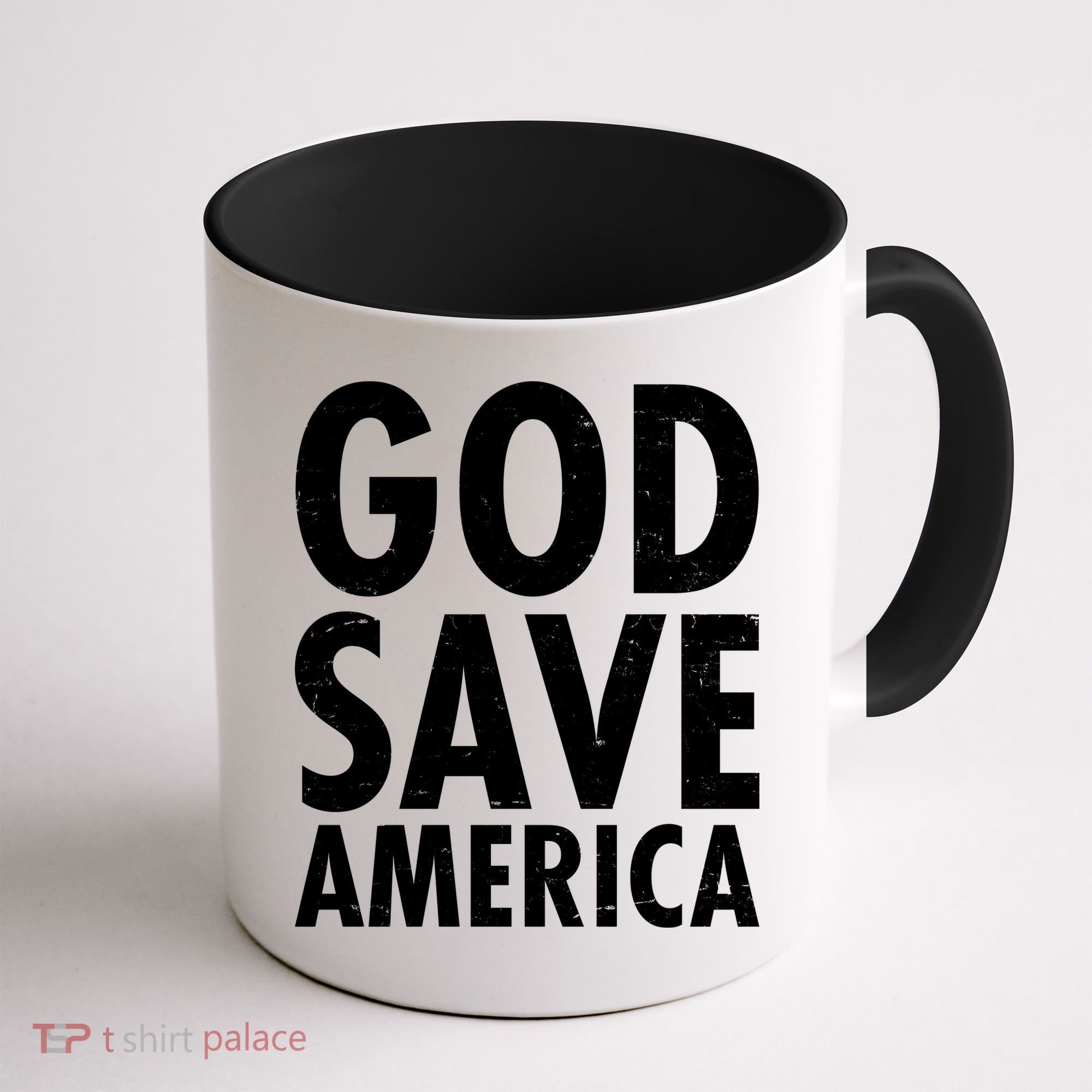 God Save America USA Religious Coffee Mug