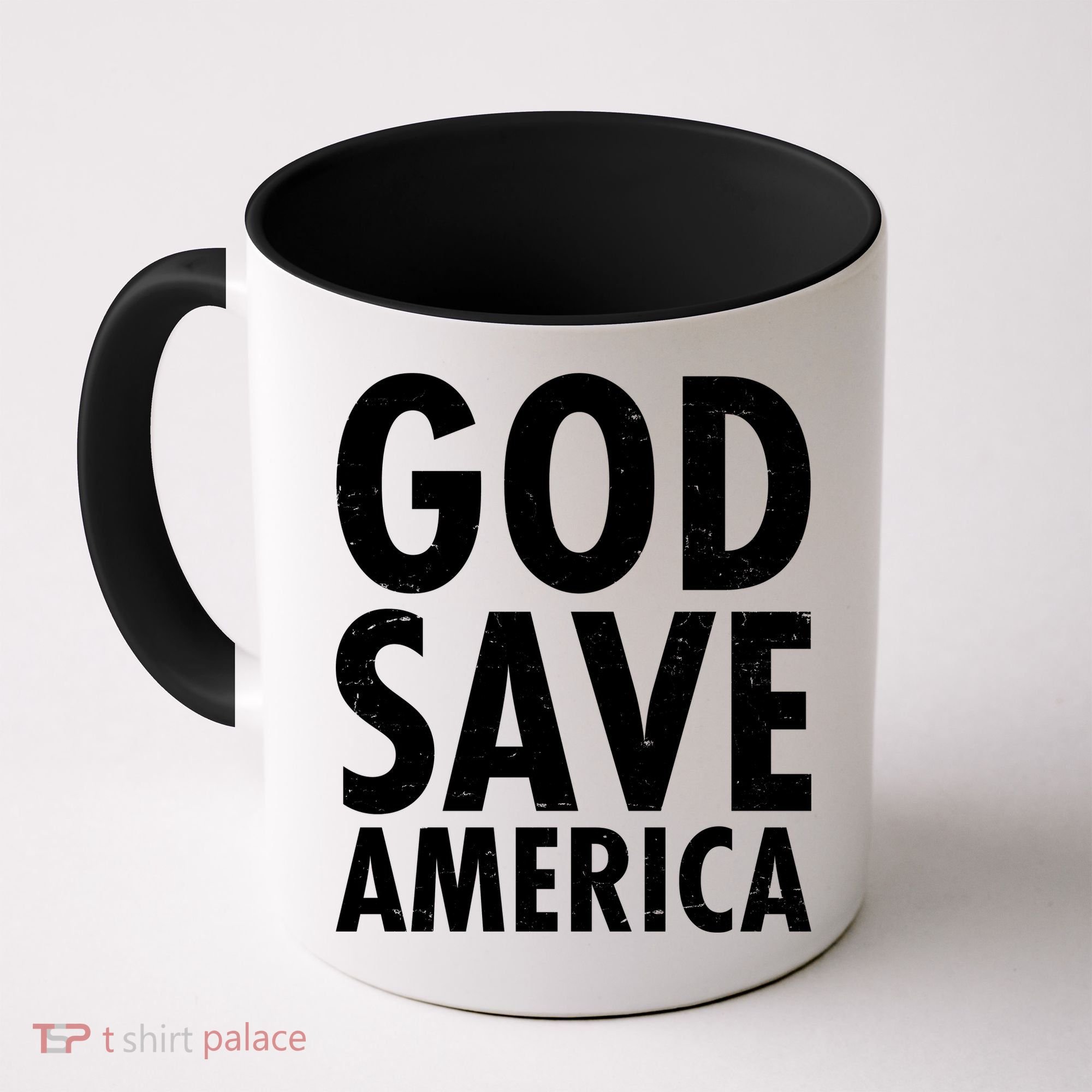 God Save America USA Religious Coffee Mug