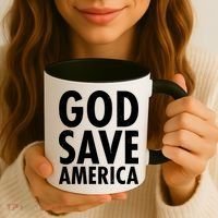 God Save America USA Religious Coffee Mug thumb 3