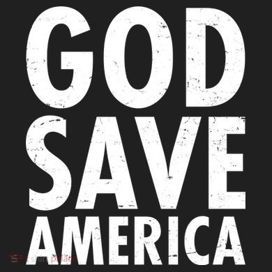 God Save America USA Religious Crop Fleece Hoodie