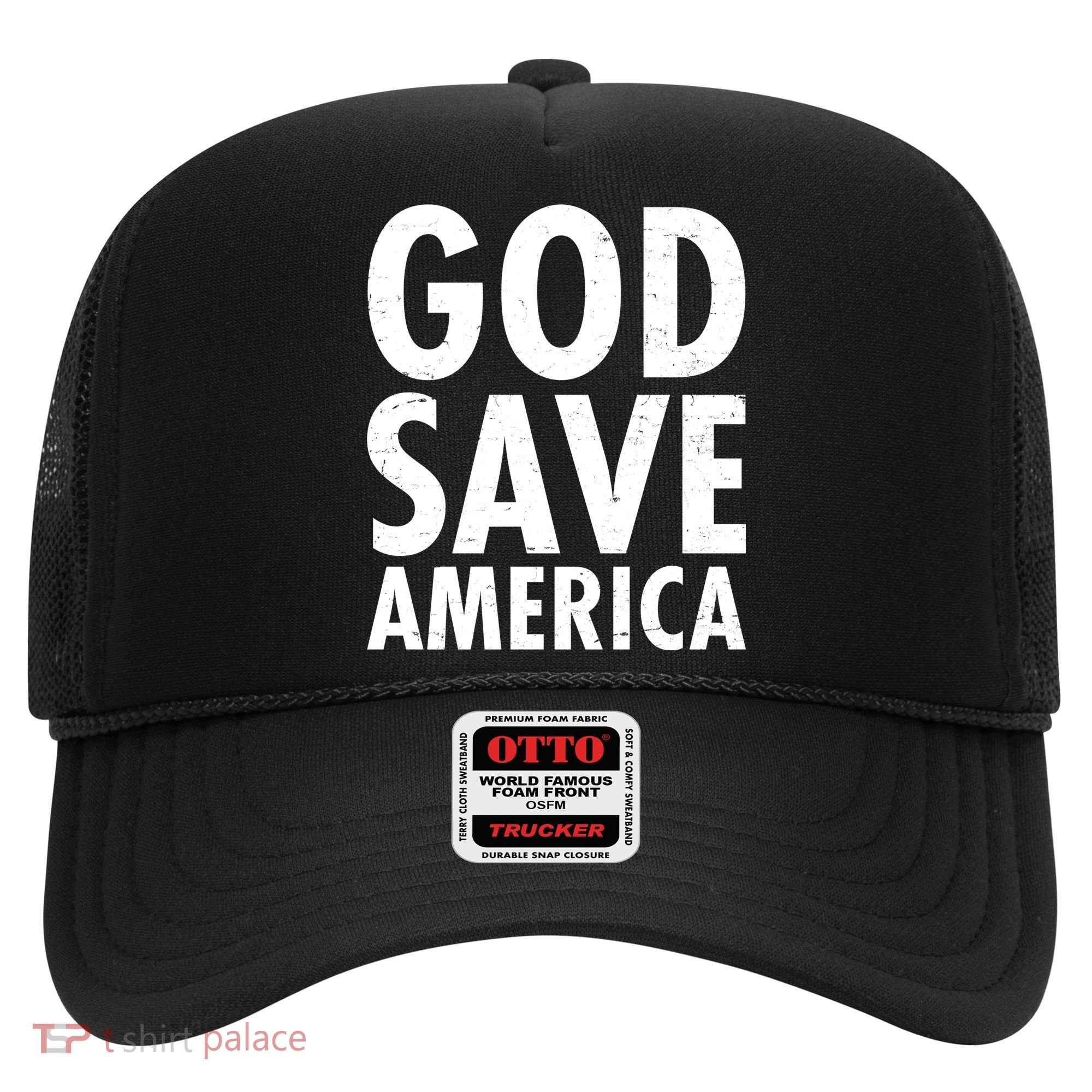 God Save America USA Religious Hat