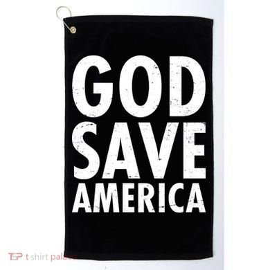 God Save America USA Religious Golf Towel