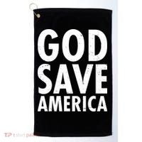 God Save America USA Religious Golf Towel thumb 0