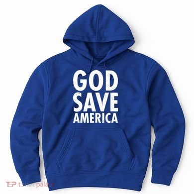 God Save America USA Religious Hoodie