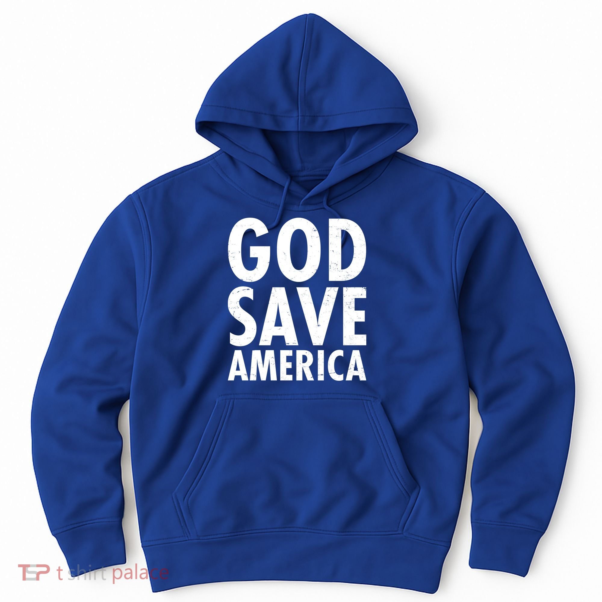God Save America USA Religious Hoodie