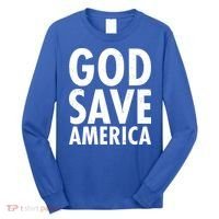 God Save America USA Religious Long Sleeve Shirt thumb 0