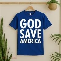 God Save America USA Religious T-Shirt thumb 2