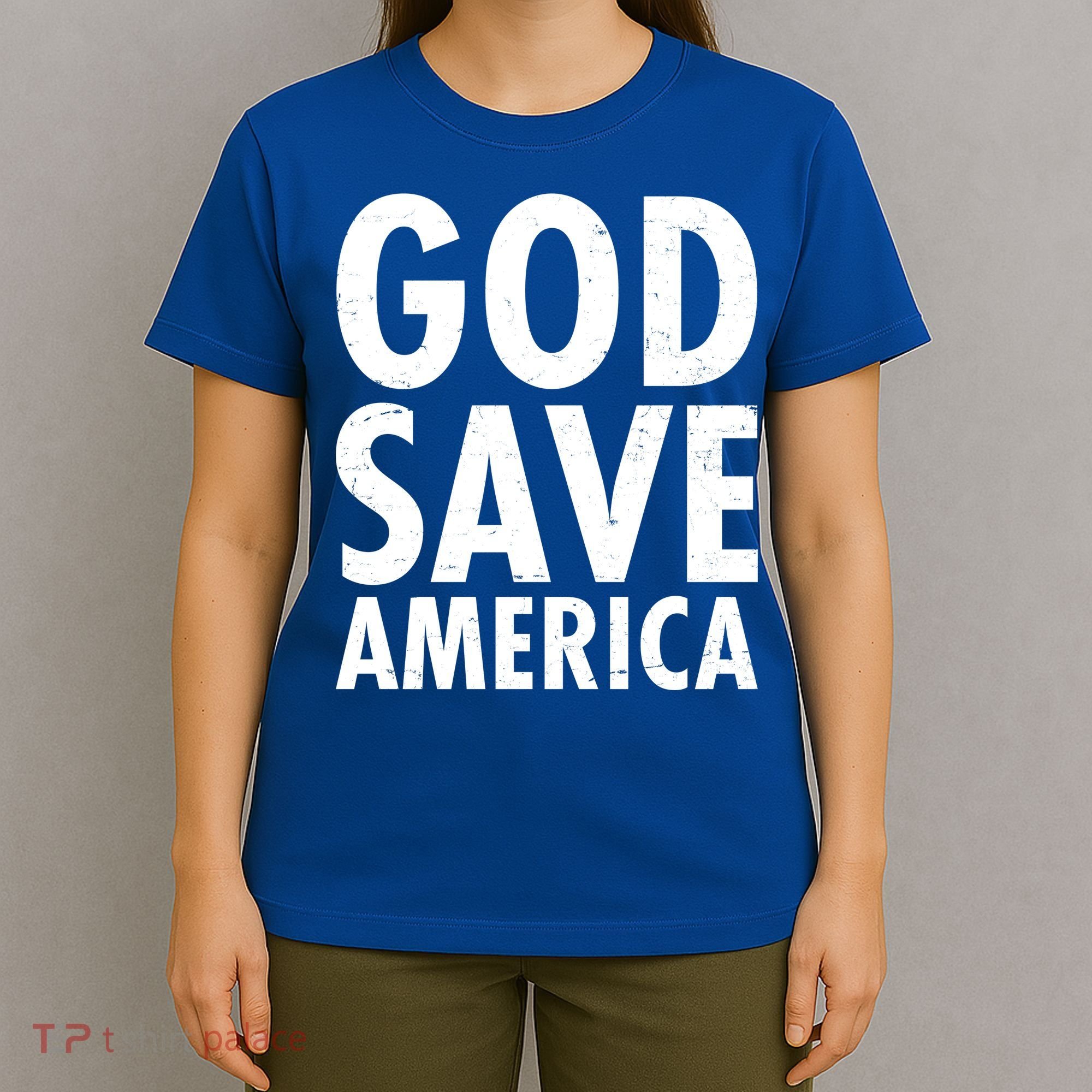 God Save America USA Religious T-Shirt