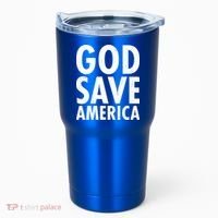 God Save America USA Religious Tumbler thumb 0