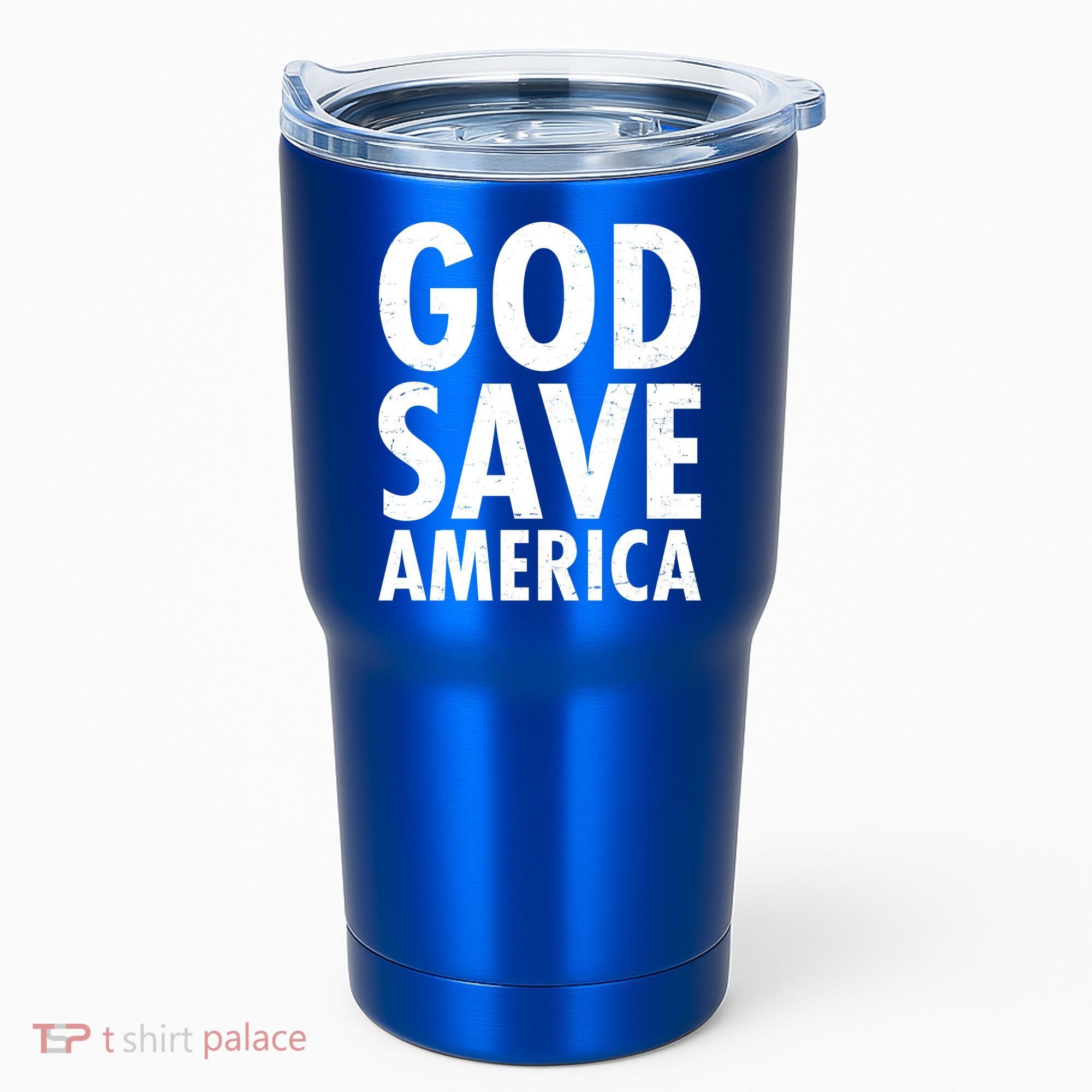 God Save America USA Religious Tumbler