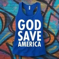 God Save America USA Religious Women's Tank Top thumb 3