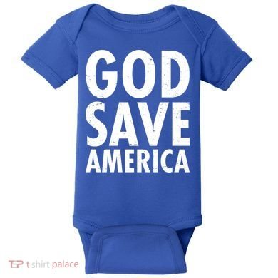 God Save America USA Religious Baby Bodysuit