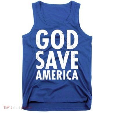 God Save America USA Religious Tank Top